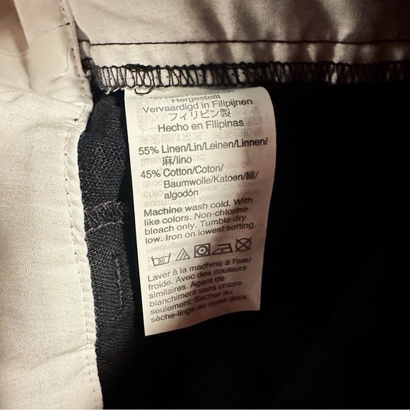 J. Crew ‘4” Linen-Cotton Scalloped Hem Short’ in Black Size 0 - Picture 13 of 16